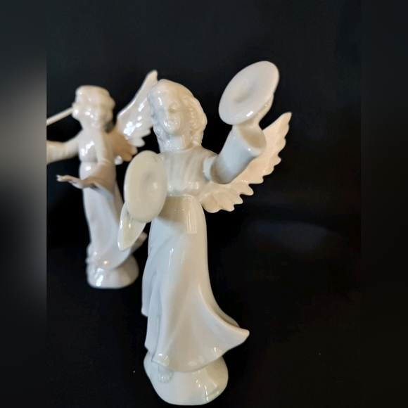 Karl-Heinz Klette Porcelain Angel Orchestra Set of 8 Figurines Germany - Picture 6 of 10